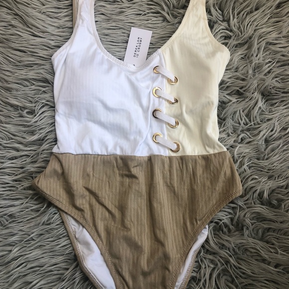 10 Crosby Derek Lam Muti colour One Piece swimsuit - Picture 2 of 4